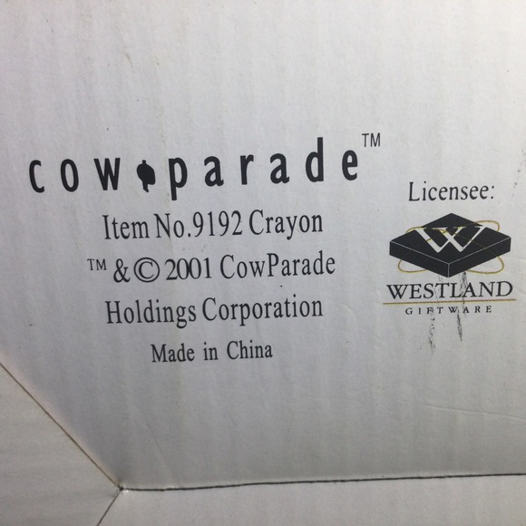 Vintage “ Cow Parade” Crayon Cow Figurine by Westland Giftware - Picture 9 of 10